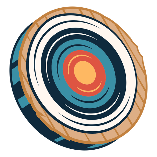 Bullseye-Zielscheibe für das Bogenschießen PNG-Design