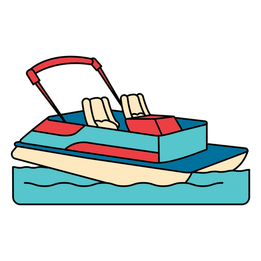 Launch small boat water transport PNG Design