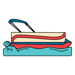 Launch side small boat water transport PNG Design