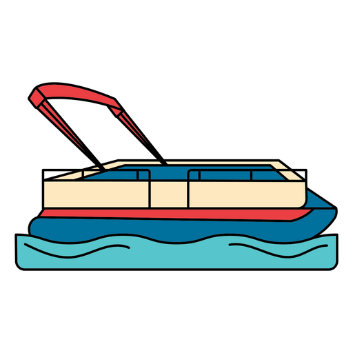 Lançar de volta o transporte de água em pequenos barcos Desenho PNG