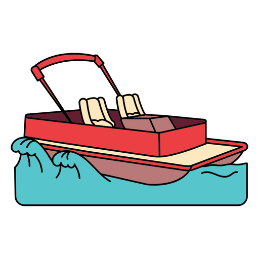 Transport starten kleines Boot PNG-Design