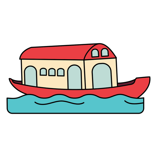 Launch Boat Water Transport Drawing PNG & SVG Design For T-Shirts