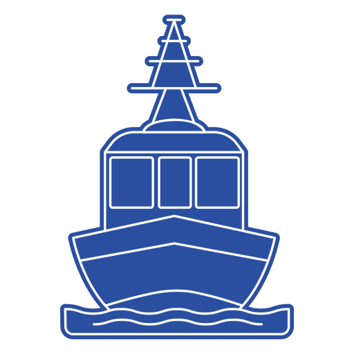 Schiffsfarbstrichtransport PNG-Design