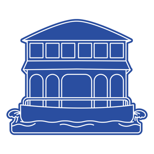 Große Fähre unterbrach den Transport PNG-Design