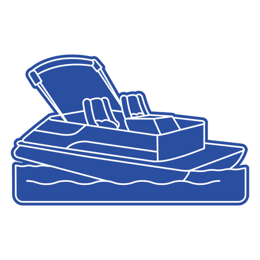 Boat cut out sea transport PNG Design