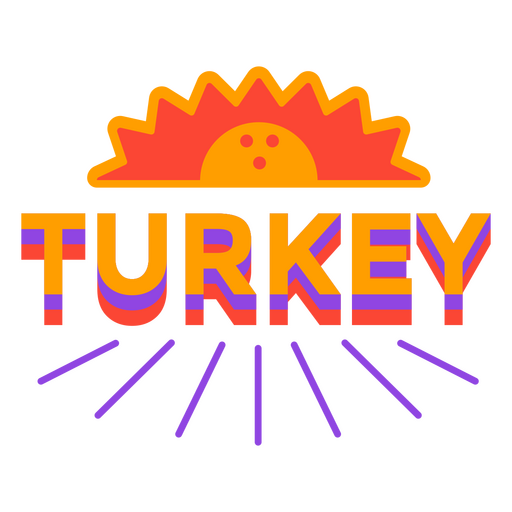 Bowling flat turkey quote PNG Design