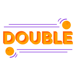 Bolas de boliche duplas Desenho PNG