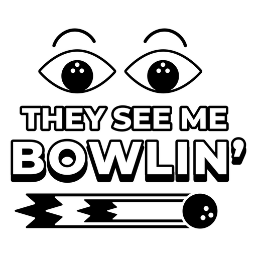 Bowling gefüllter Schlag siehe PNG-Design