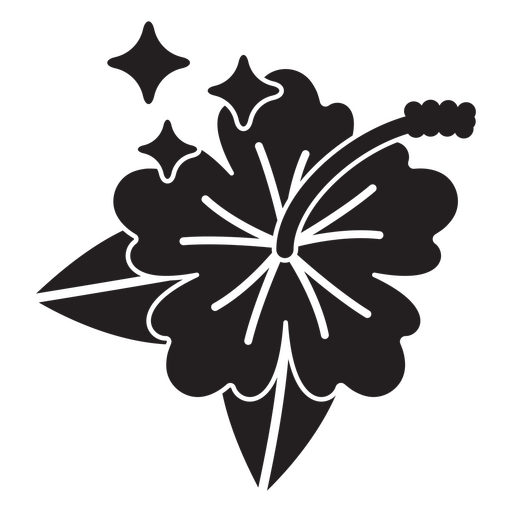 O hibisco corta brilhos Desenho PNG