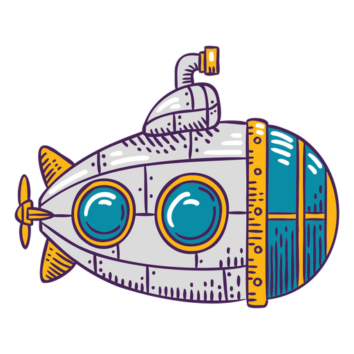 Submarine navy transport PNG Design