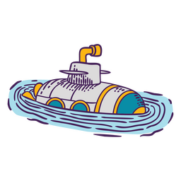 U-Boot-Wassertransport PNG-Design