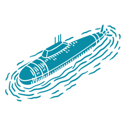 Transporte marítimo de agua de barco submarino Diseño PNG Transparent PNG