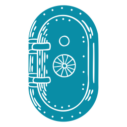 Submarine door water transport PNG Design