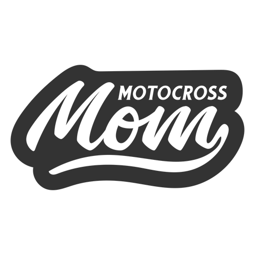 Citação de família de mãe de motocross Desenho PNG