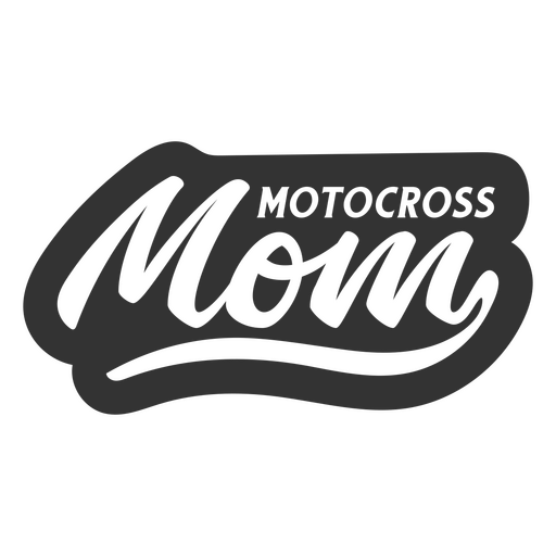 Zitat der Motocross-Mutterfamilie PNG-Design