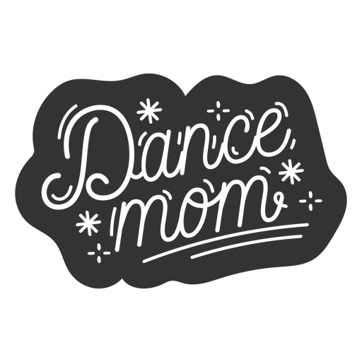 Citação de família de mãe de dança Desenho PNG