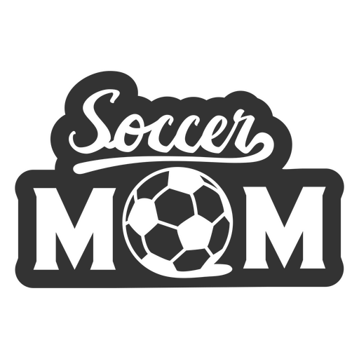 Cita familiar de mamá de fútbol Diseño PNG