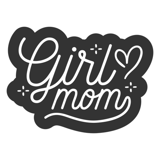 Cita de familia de mamá de niña Diseño PNG