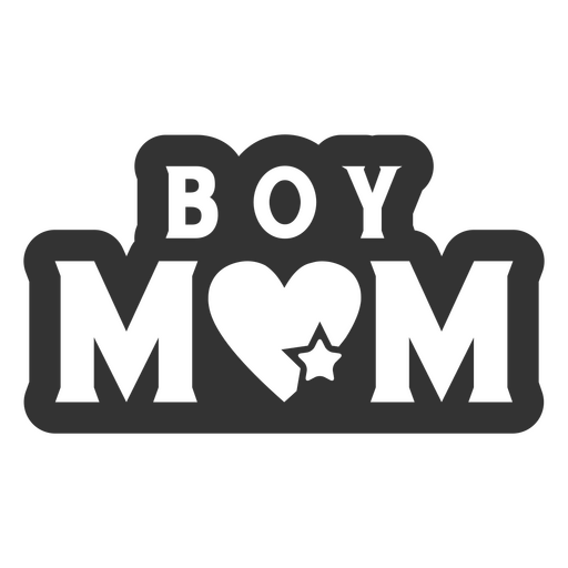Boy mom family quote PNG Design