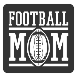 Football mom family quote PNG Design Transparent PNG
