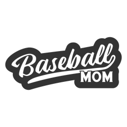 Zitat der Baseball-Mutterfamilie PNG-Design