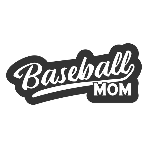 Citação de família de mãe de beisebol Desenho PNG