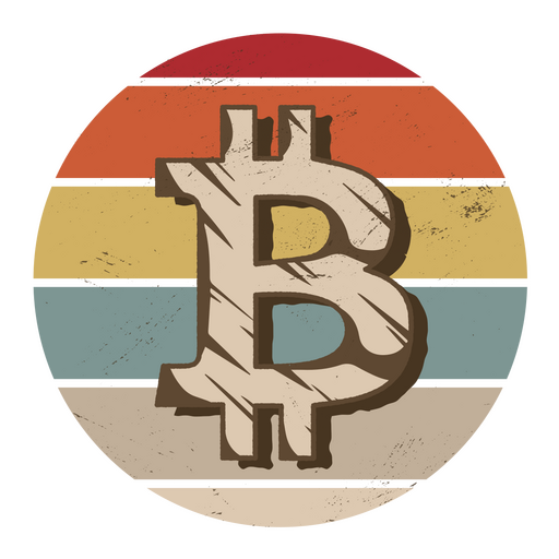 Symbol f?r Bitcoin-Kryptow?hrungsgeld PNG-Design