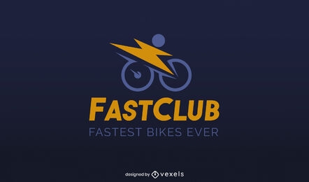 Lightning bike flat logo