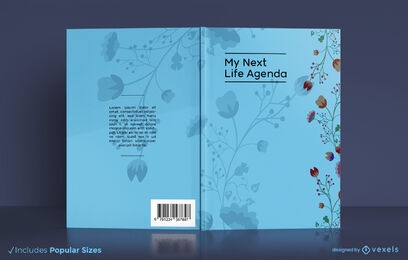 Diario de vida naturaleza floral portada del libro kdp