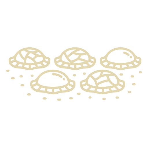 Pasta mandala comida Diseño PNG