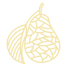 Birnen-Mandala-Essen PNG- Und SVG-Design Für T-Shirts