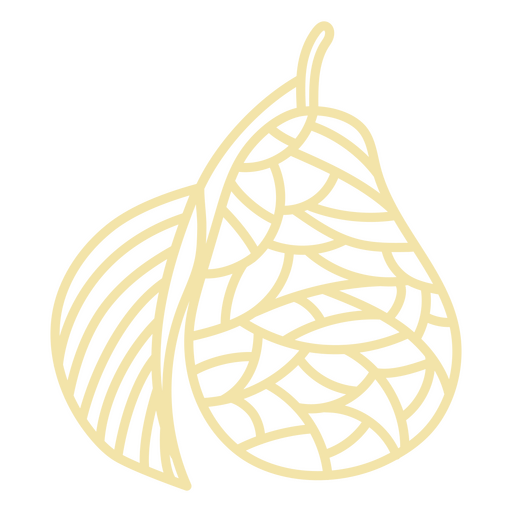 Pear mandala food
