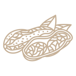 Erdnuss- und Erdnussschalenschlag PNG-Design