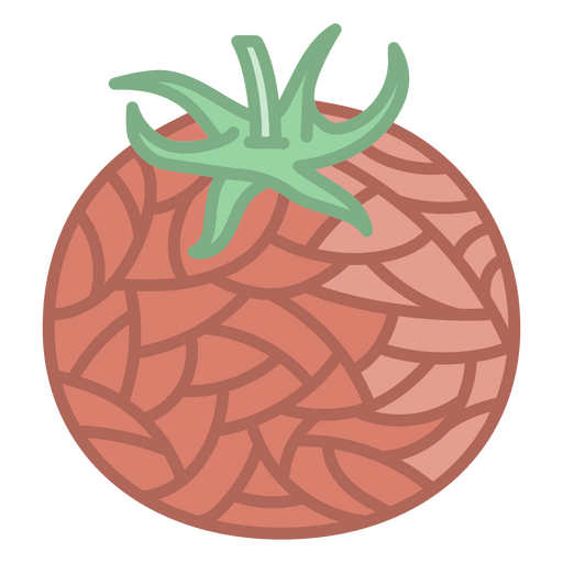 Polygonale Tomate PNG-Design