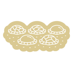 Recorte de macarrão Sorrentines Desenho PNG