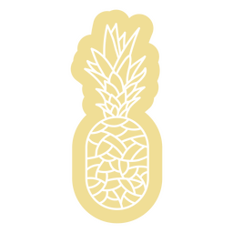 Polygonale Ananas PNG-Design