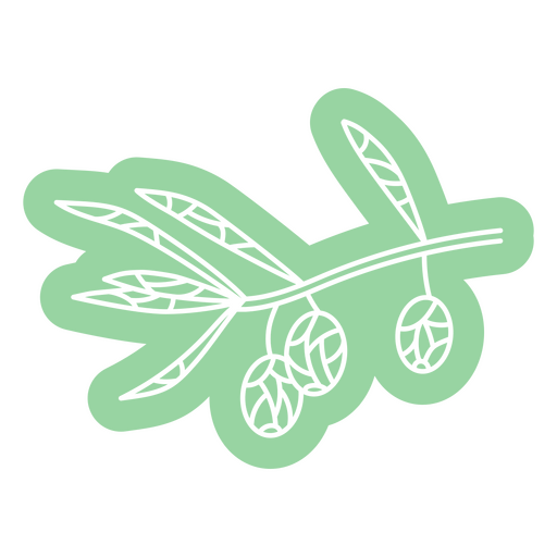 Polygonal olive branch cutout