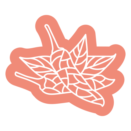 Recorte poligonal de pimentas malaguetas Desenho PNG