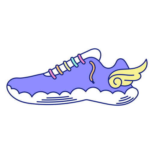 Marathon Flügel Laufschuhe Kleidung PNG-Design