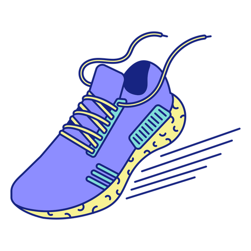 Zapato de ropa para correr maratón Diseño PNG