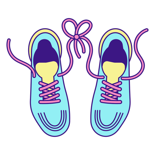 Sapatos de roupas de amor de corrida de maratona Desenho PNG