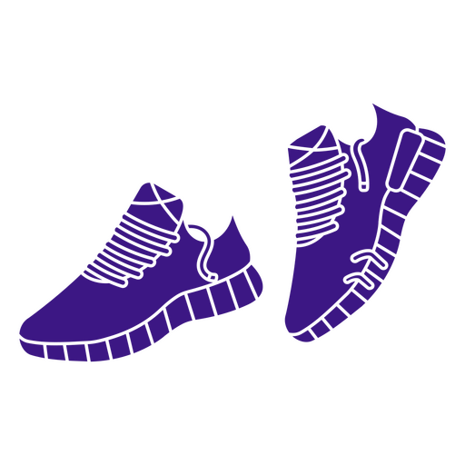 Marathon running shoes clothes PNG Design