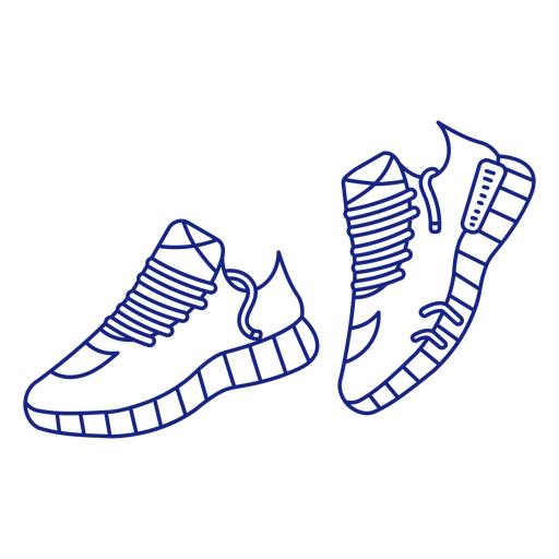 Running clothes shoes PNG Design