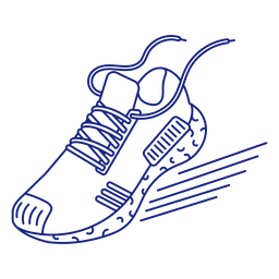 Laufschuh für Marathonbekleidung PNG-Design