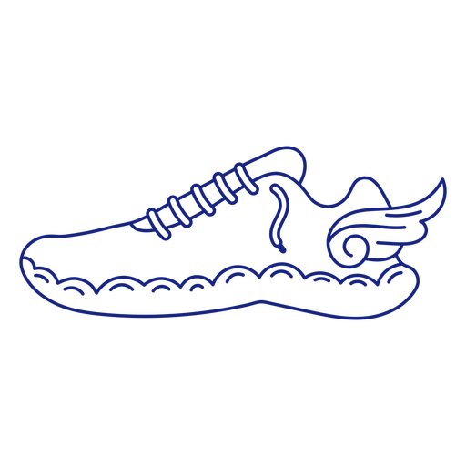 Zapato de ropa de ala de maratón para correr Diseño PNG