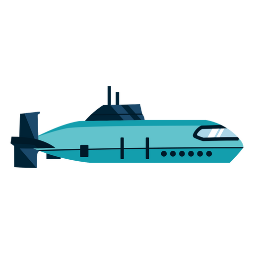 Transporte marítimo submarino Diseño PNG