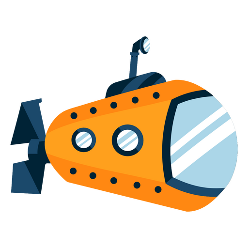 Transporte marítimo submarino Diseño PNG