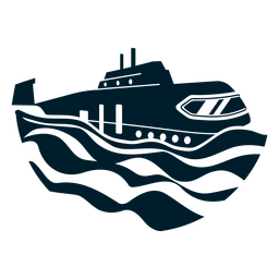 Transporte Marítimo de Água Submarina Desenho PNG