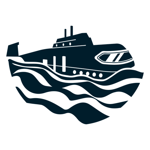 Transporte mar?timo de agua submarina Diseño PNG