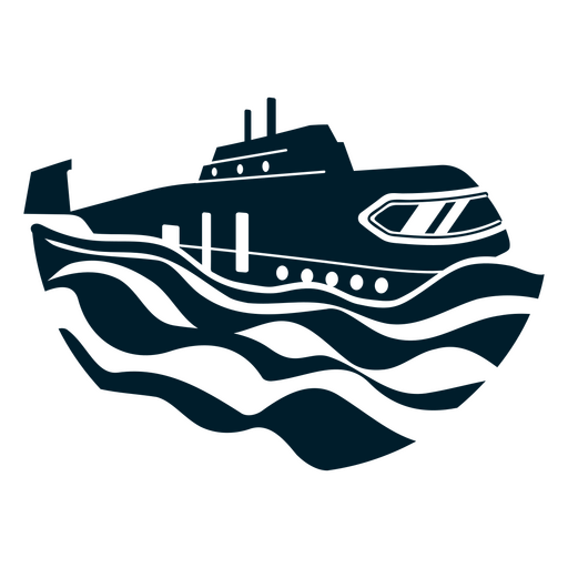 Transporte Marítimo de Água Submarina Desenho PNG